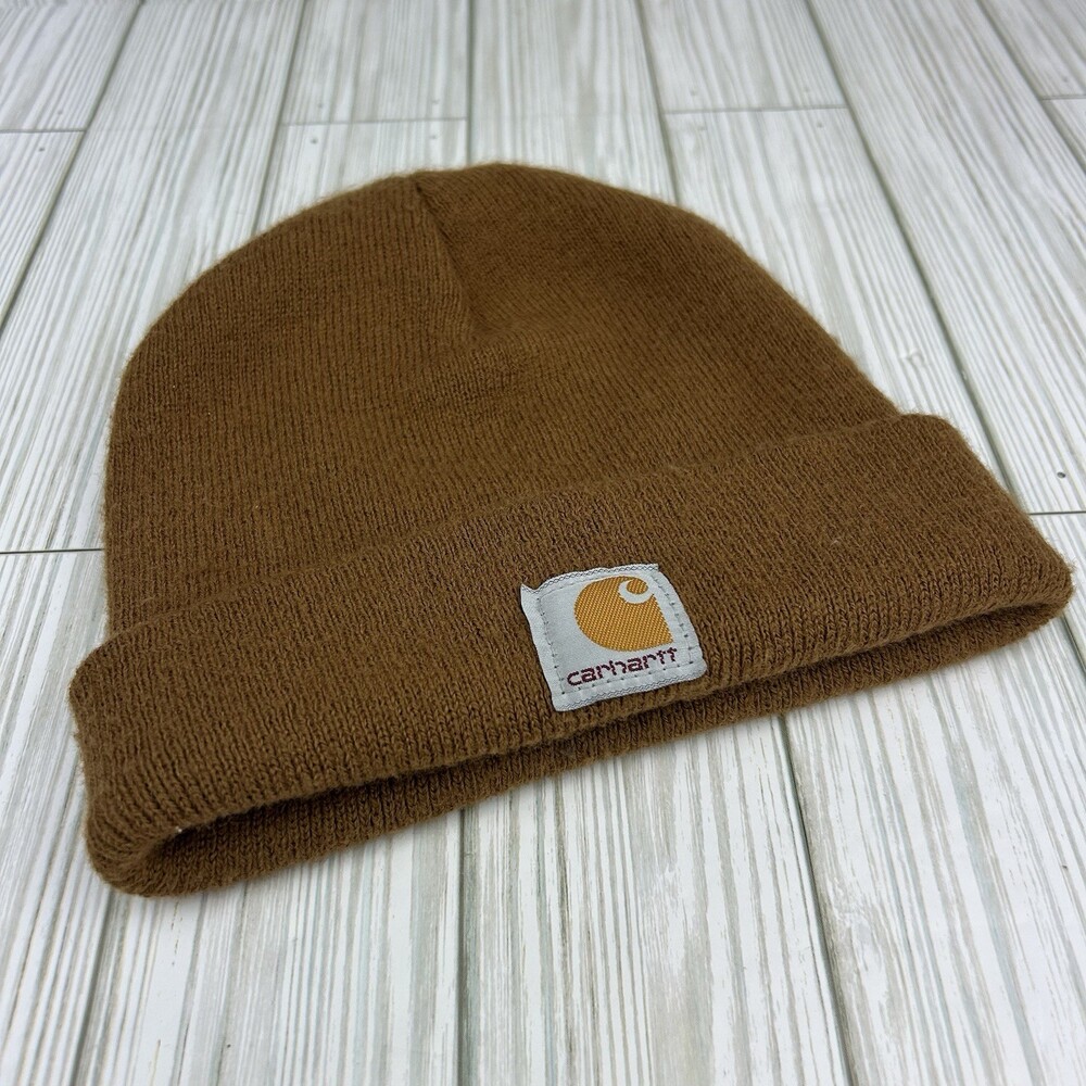 Carhartt Stocking Cap Beanie Hat Brown Size Youth Kids Children Boys